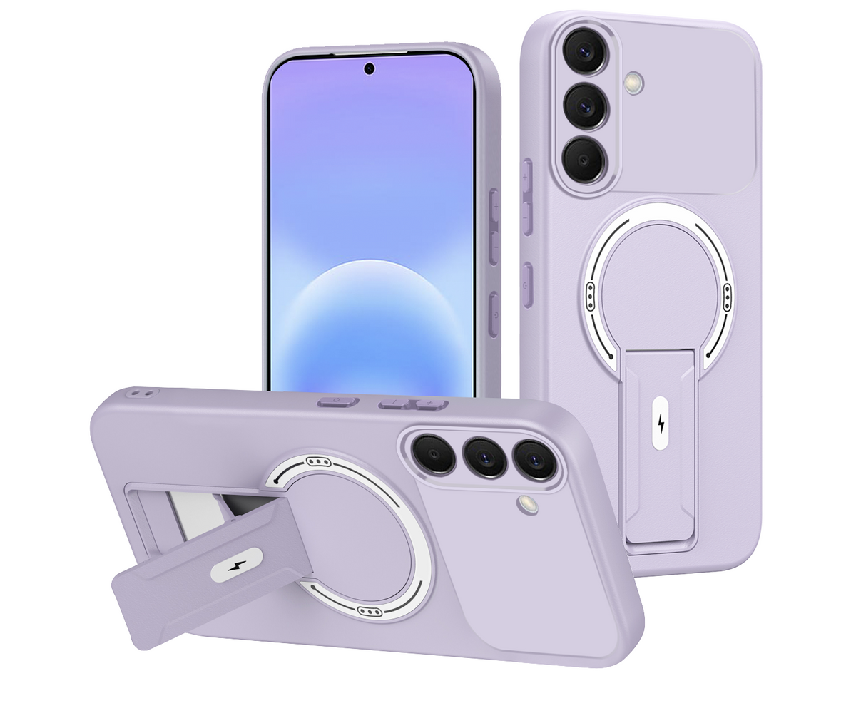 Samsung Galaxy A57 Hoesje - Paars - Siliconen MagSafe Back Cover