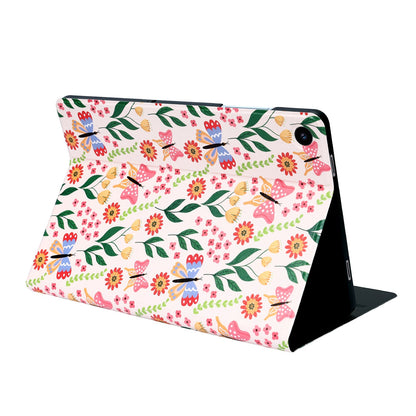 Samsung Galaxy Tab A11 Plus Tablethoes - Bloemen - Smart Cover