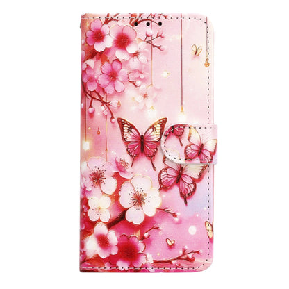 Apple iPhone 17 Pro Max Hoesje - Roze Bloemen en Vlinders - Print Bookcase