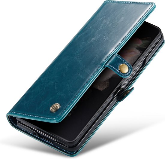 Samsung Galaxy Z Fold 3 5G Hoesje - Emerald Green - Bookcase