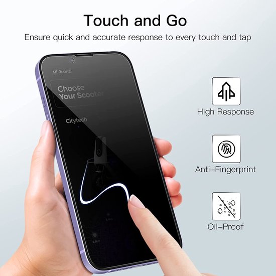 Apple iPhone 14 Screenprotector - Privacy - 2 Stuks