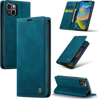 Apple iPhone 14 Plus Hoesje - Emerald Green - Dunne Bookcase