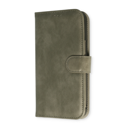 Apple iPhone 13 Pro Case - Grey - 2-in-1 Wallet Case with 10 Card Slots