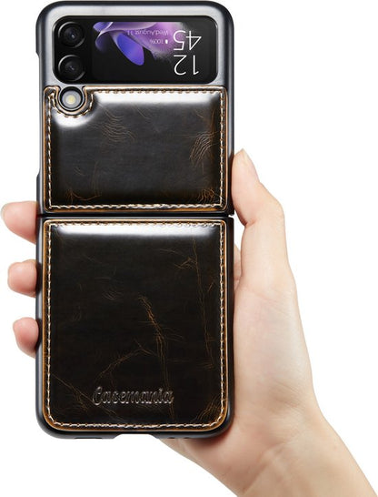 Samsung Galaxy Z Flip 3 5G Hoesje - Cognac Brown - Bookcase