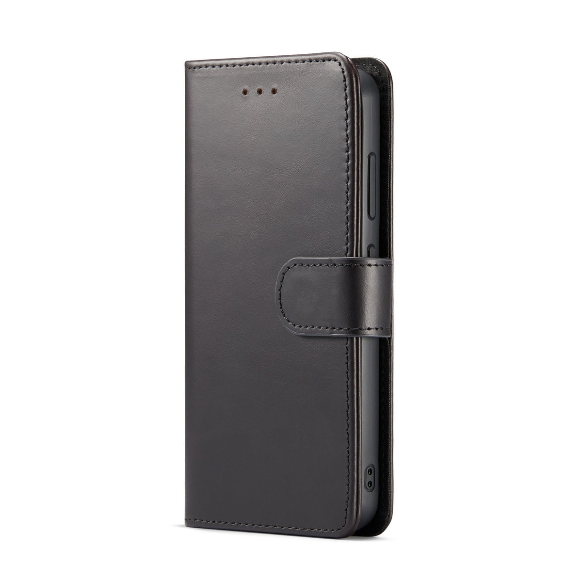 Samsung Galaxy S24 Hoesje - Charcoal Gray - Echt Leren 2 in 1 Bookcase
