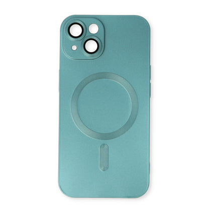 Apple iPhone 13 Case - Blue - Matte Silicone MagSafe Back Cover