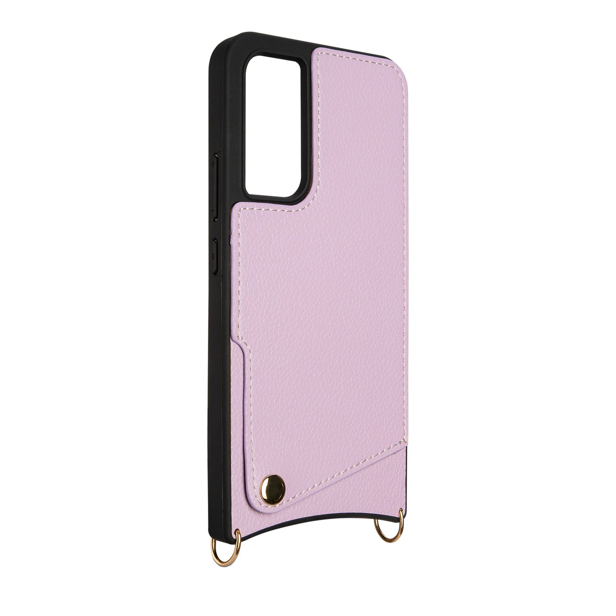 Samsung Galaxy A14 5G Hoesje - Paars - Back Cover met Pols Bandje en Telefoonkoord