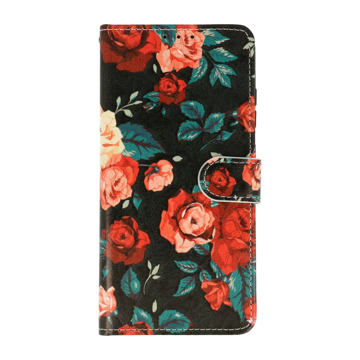 Apple iPhone 17 Pro Hoesje - Vintage Bloemen - Print Bookcase