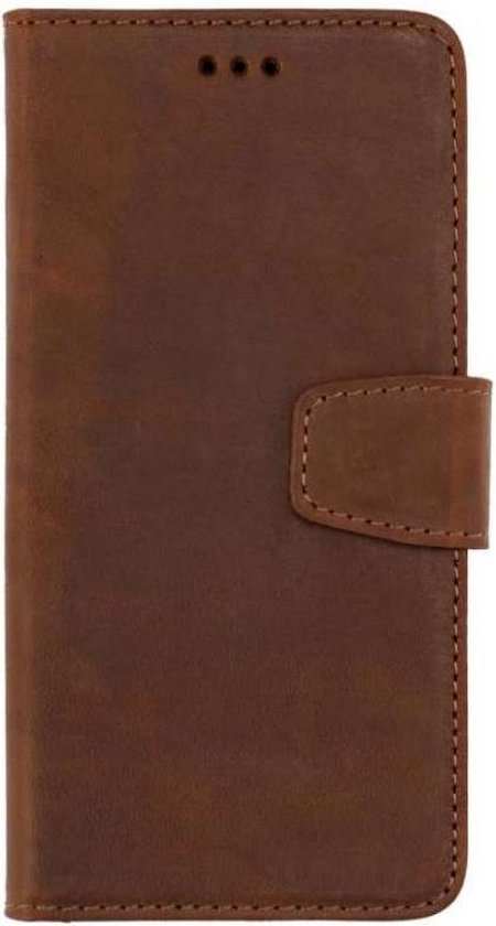 Samsung Galaxy S20 Plus Hoesje - Bruin - Handgemaakt Luxe Bookcase met Vakken