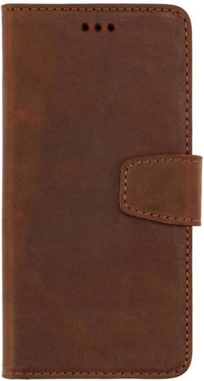 Samsung Galaxy S20 Plus Hoesje - Bruin - Handgemaakt Luxe Bookcase met Vakken
