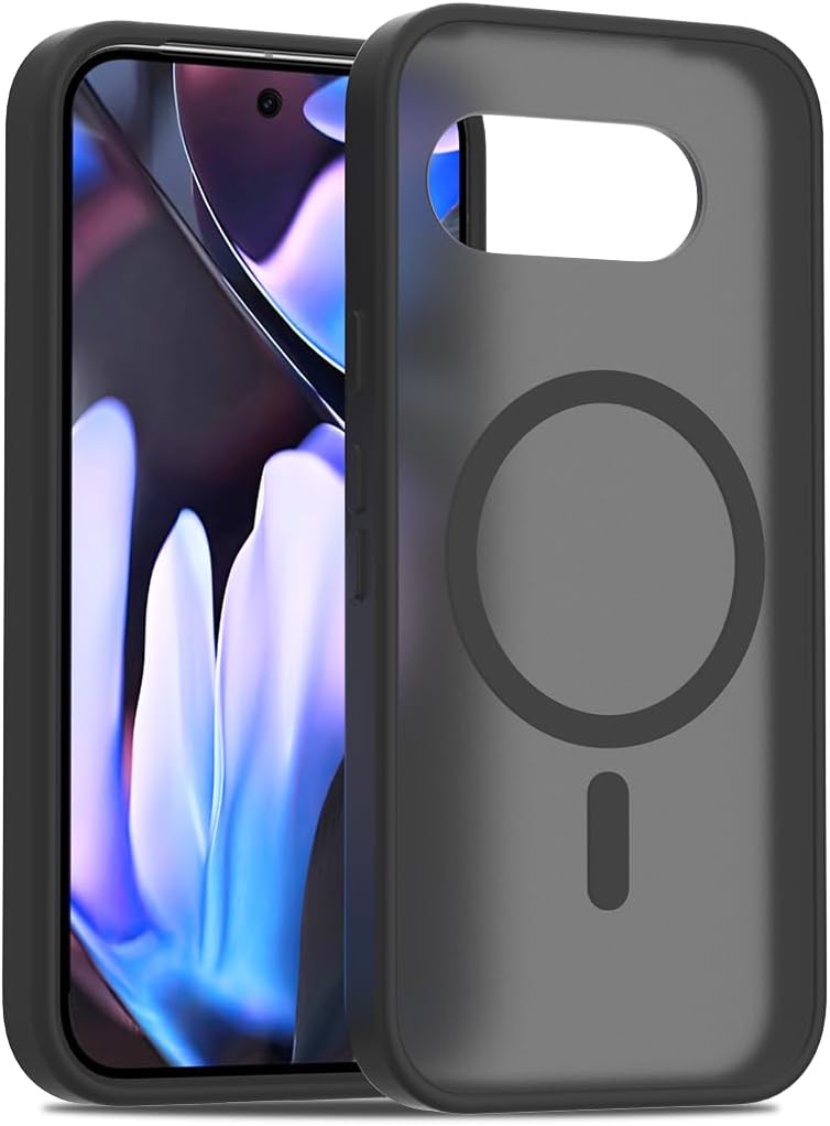 Google Pixel 9a Hoesje - Zwart - Matte Armor MagSafe Back Cover