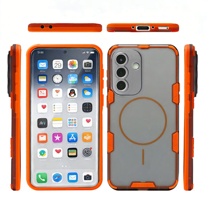 Samsung Galaxy A57 Hoesje - Transparant - Frosted Matte Hardcase MagSafe Back Cover