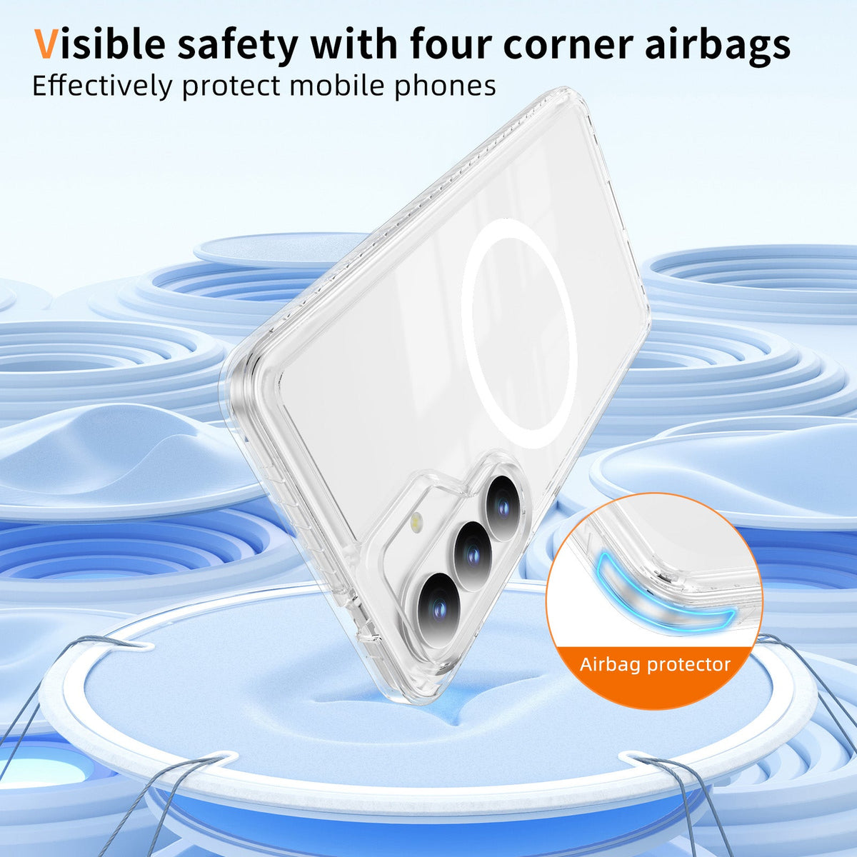 Samsung Galaxy S26 Plus Case - White - Minimalist MagSafe Back Cover