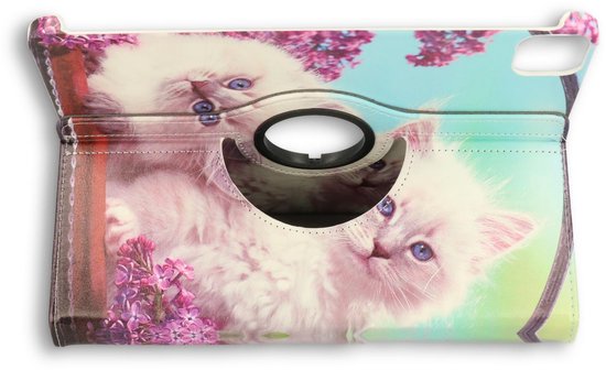 Apple iPad Air 4 10.9 (2020) Tablethoes - Katten - Draaibare Bookcase