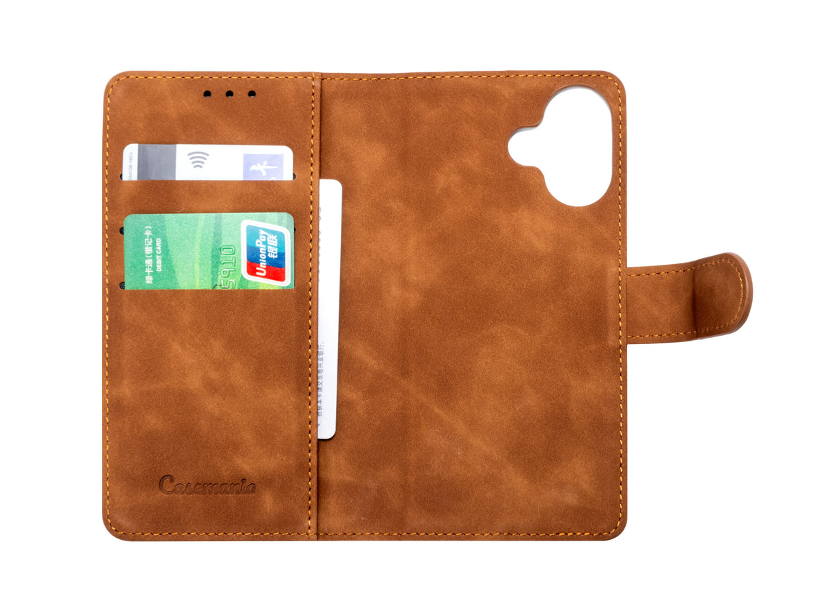 iPhone 17 Hoesje - Sienna Brown - 2 in 1 MagSafe Bookcase