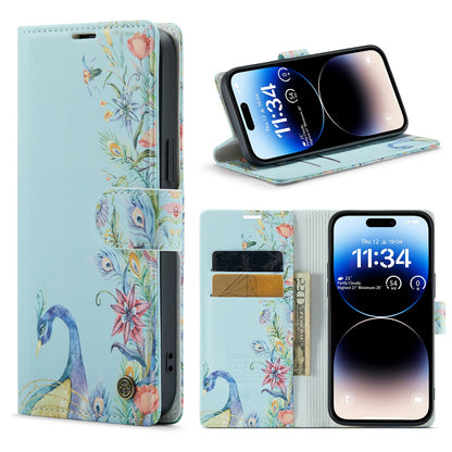 iPhone 14 Pro Hoesje - Pauw Print - Bookcase met Print