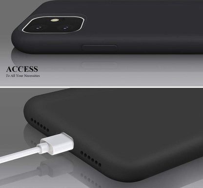 Apple iPhone 11 Hoesje - Zwart - Siliconen Back Cover