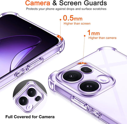 Oppo Reno 13 Pro Case - Clear - Shockproof Back Cover