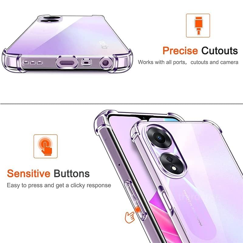 Oppo A18 & A38 Hoesje - Transparant - Anti-Shock Hybrid Back Cover