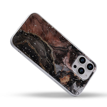 Apple iPhone 16 Pro Max Hoesje - Zwart - Marmer MagSafe Back Cover