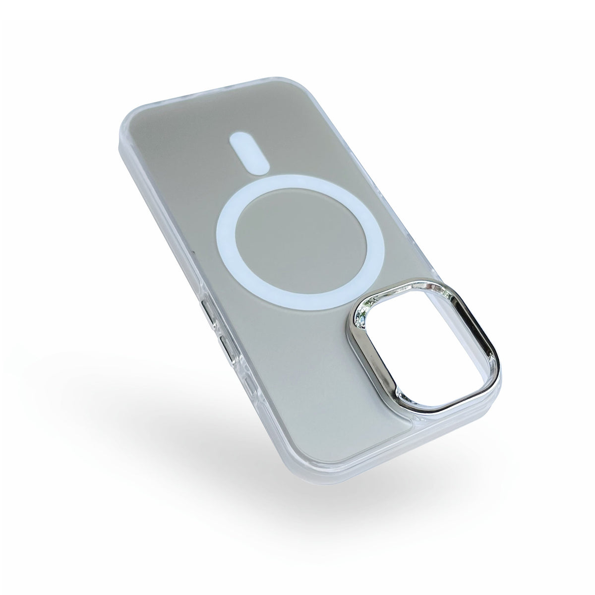 Apple iPhone 14 Case - Silver - Fusion Armor MagSafe Back Cover