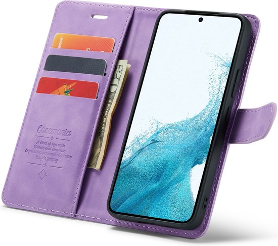 Samsung Galaxy M23 Hoesje - Bright Lila - 2 in 1 Bookcase