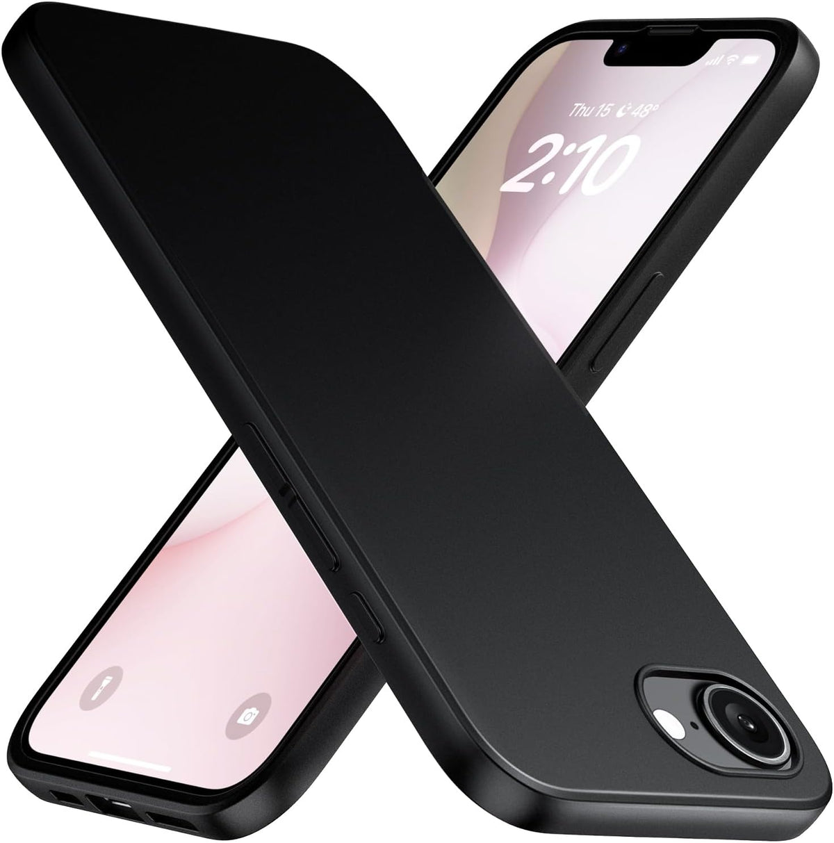 iPhone 16e Hülle - Schwarz - Silikon Back Cover