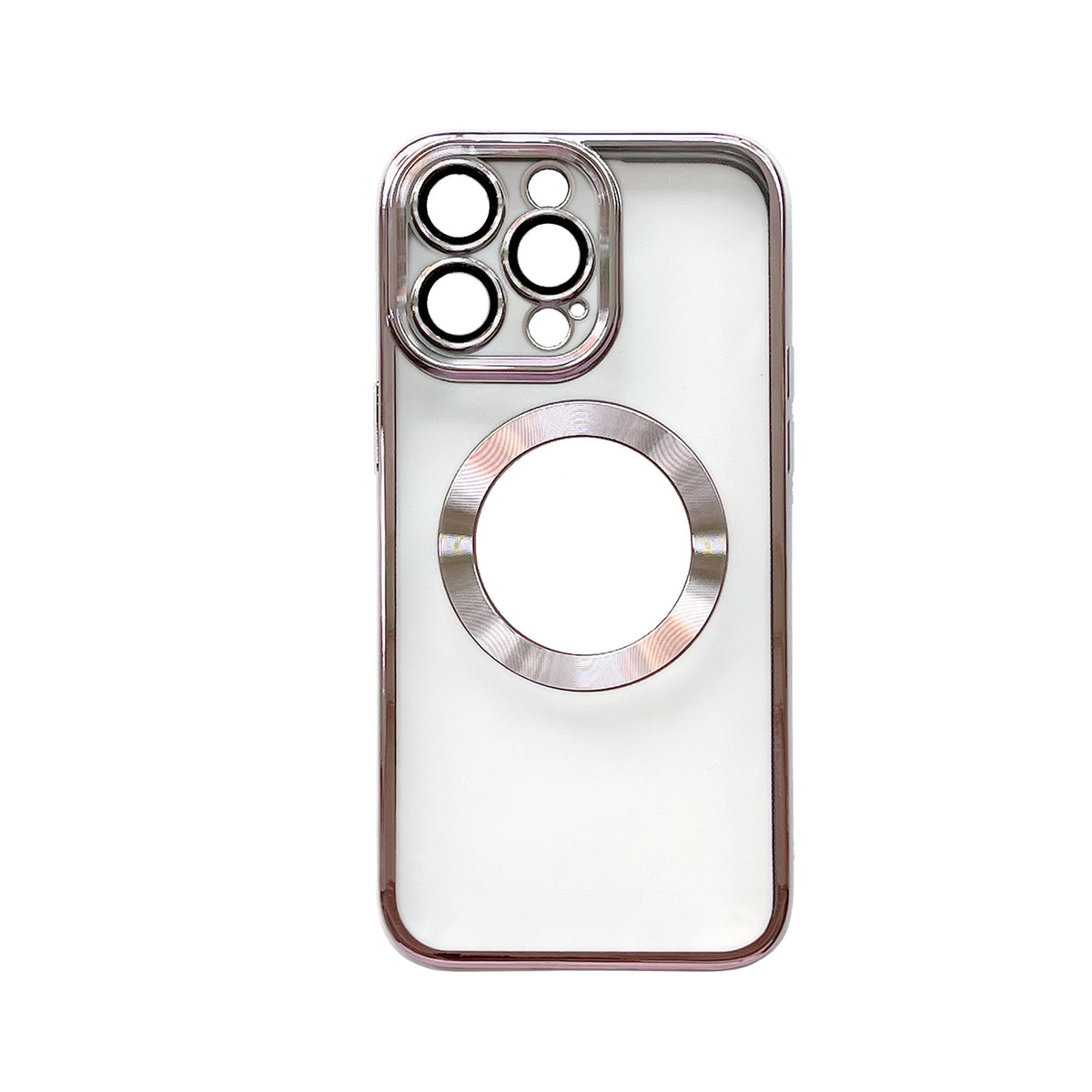 Apple iPhone 15 Pro Max Hoesje - Roze - Hybrid Siliconen MagSafe Back Cover
