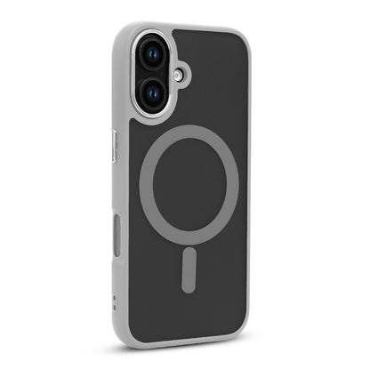 Apple iPhone 16 Hoesje - Grijs - Matte Armor MagSafe Back Cover