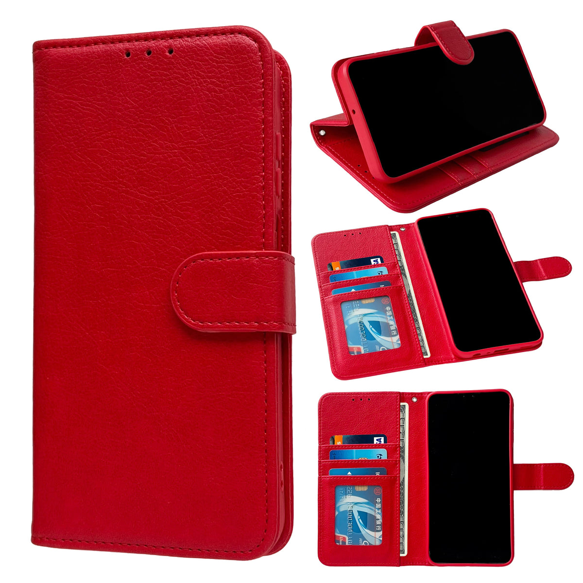 Samsung Galaxy S25 Ultra Hoesje - Rood - Luxe Bookcase