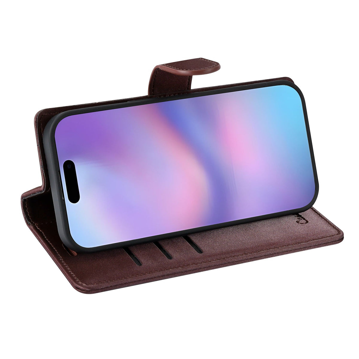 Apple iPhone 17 Hülle - Mauve Taupe - 2-in-1-Velvet-Klapphülle mit Kartenfach