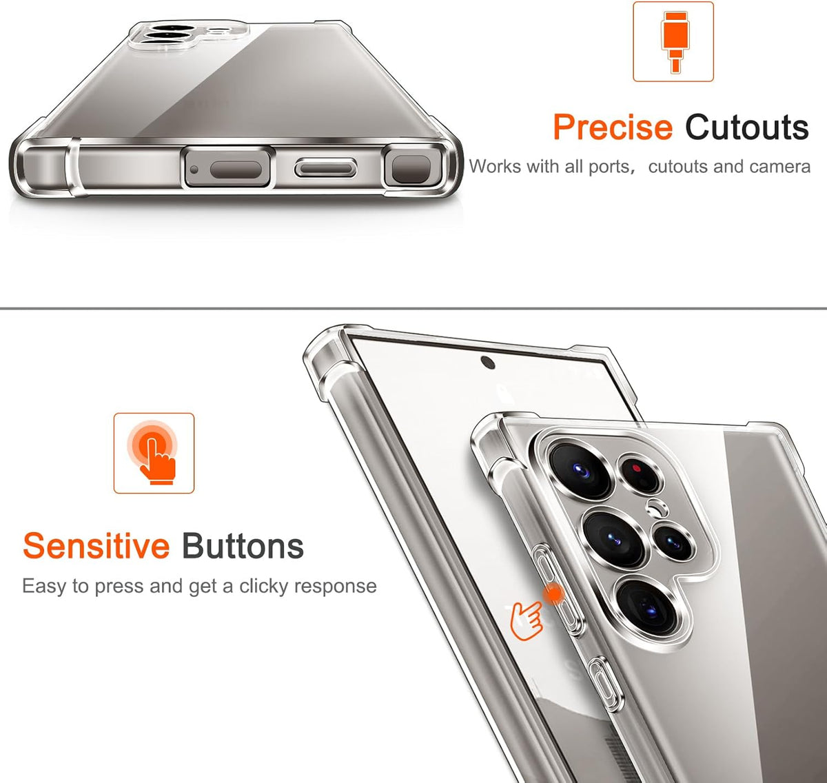 Samsung Galaxy S26 Ultra Hoesje - Transparant - Anti-Shock Back Cover