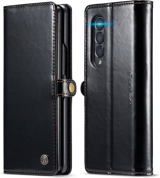 Samsung Galaxy Z Fold 3 Hoesje - Charcoal Gray - Dunne Bookcase