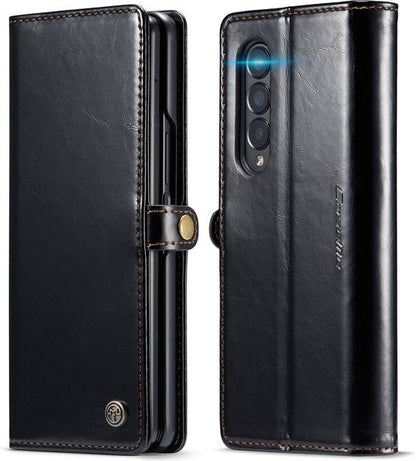 Samsung Galaxy Z Fold 3 Hoesje - Charcoal Gray - Dunne Bookcase