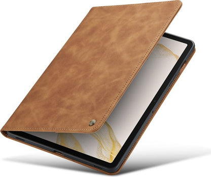 Samsung Galaxy Tab S8 Tablet Case - Sienna Brown - Rotating Folio Case