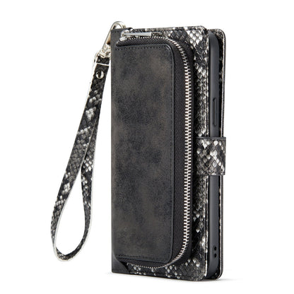 Apple iPhone 13 Pro Hoesje - Zwart - Extra Stevige Luxe Bookcase met Rits en Pasjeshouder