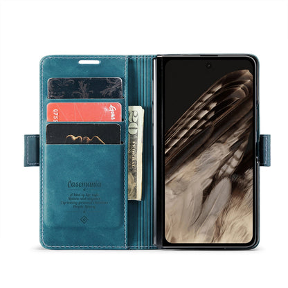 Google Pixel Fold Hülle - Emerald Green - Klapphülle mit Kartenfach