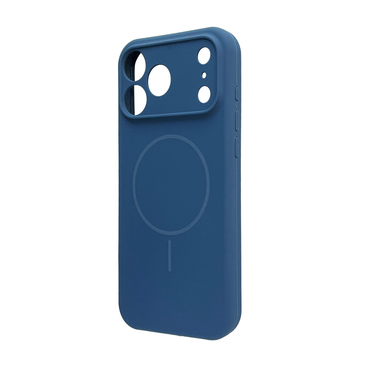 Apple iPhone 17 Pro Max Hoesje - Donker Blauw - Liquid Siliconen MagSafe Back Cover