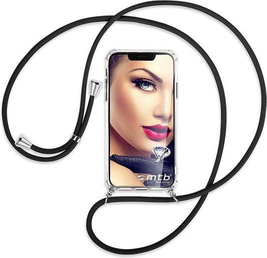 Oppo A76 Hoesje - Transparant - Siliconen Back Cover met Koord
