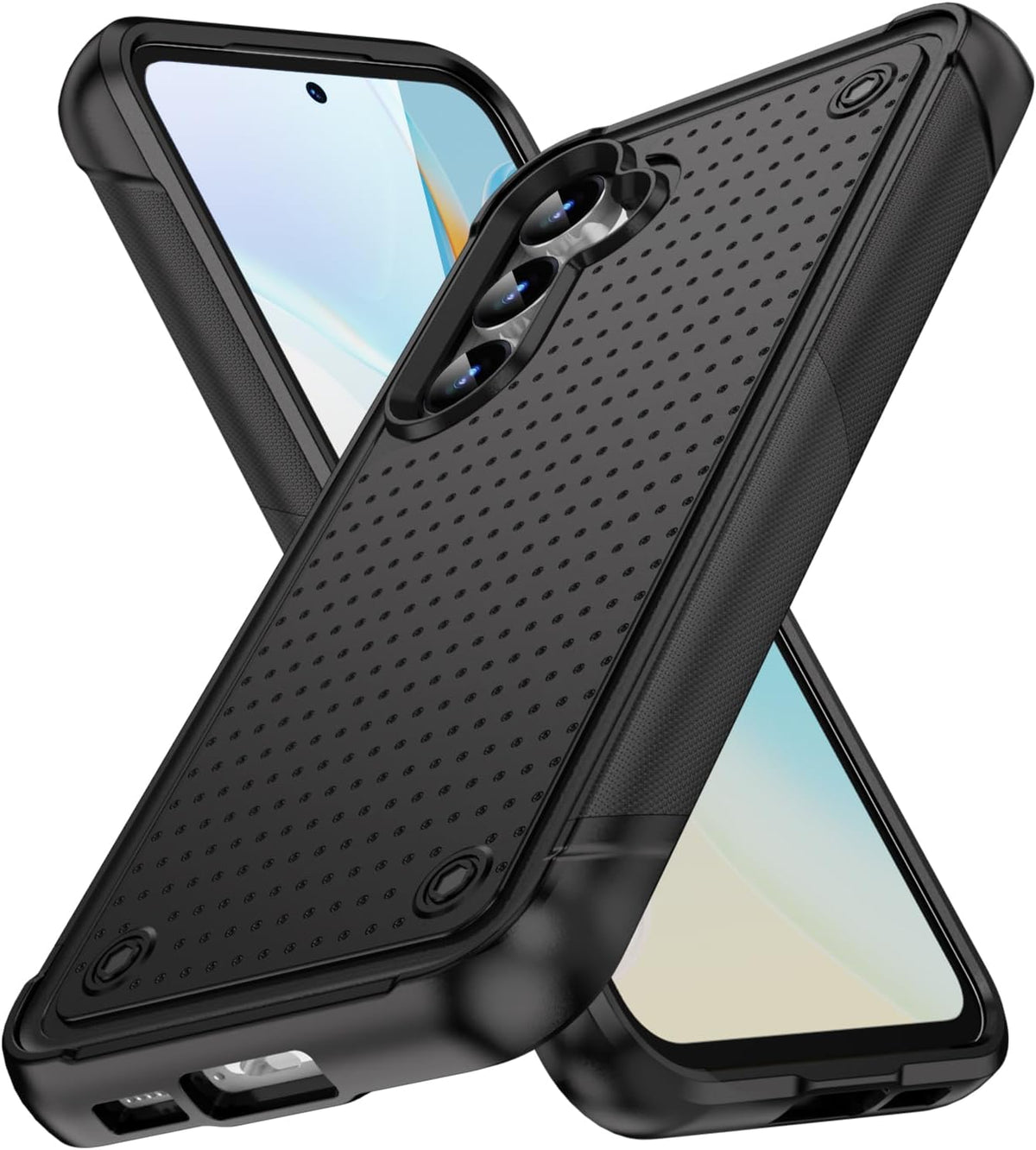Samsung Galaxy S25 Plus Hoesje - Zwart - Heavy Duty Armor Back Cover