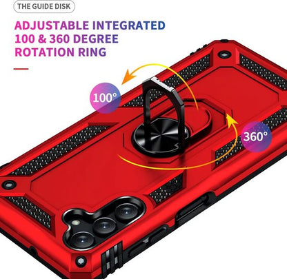 Samsung Galaxy M23 Hoesje - Rood - Armor Kickstand Back Cover