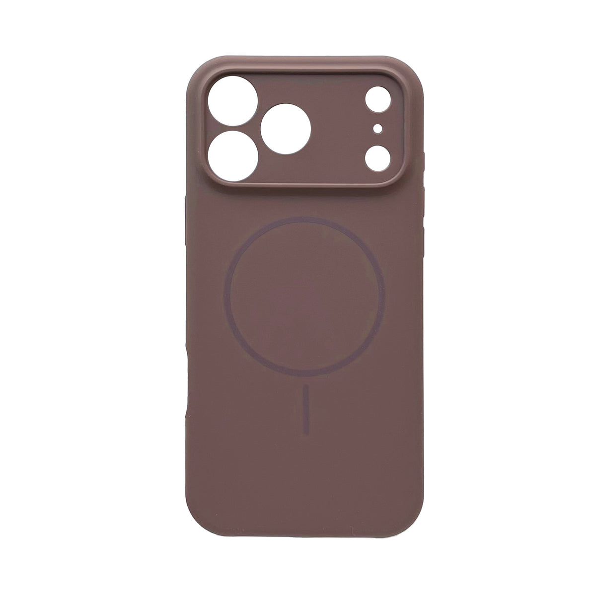 Apple iPhone 18 Pro Max Hoesje - Bruin - Zachte Liquid Siliconen MagSafe Back Cover
