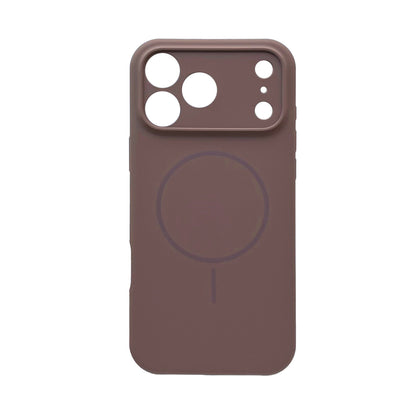 Apple iPhone 18 Pro Max Hoesje - Bruin - Zachte Liquid Siliconen MagSafe Back Cover