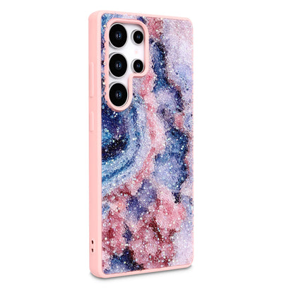 Samsung Galaxy S25 Ultra Hoesje - Nova - Diamant Marmer Glitter Back Cover