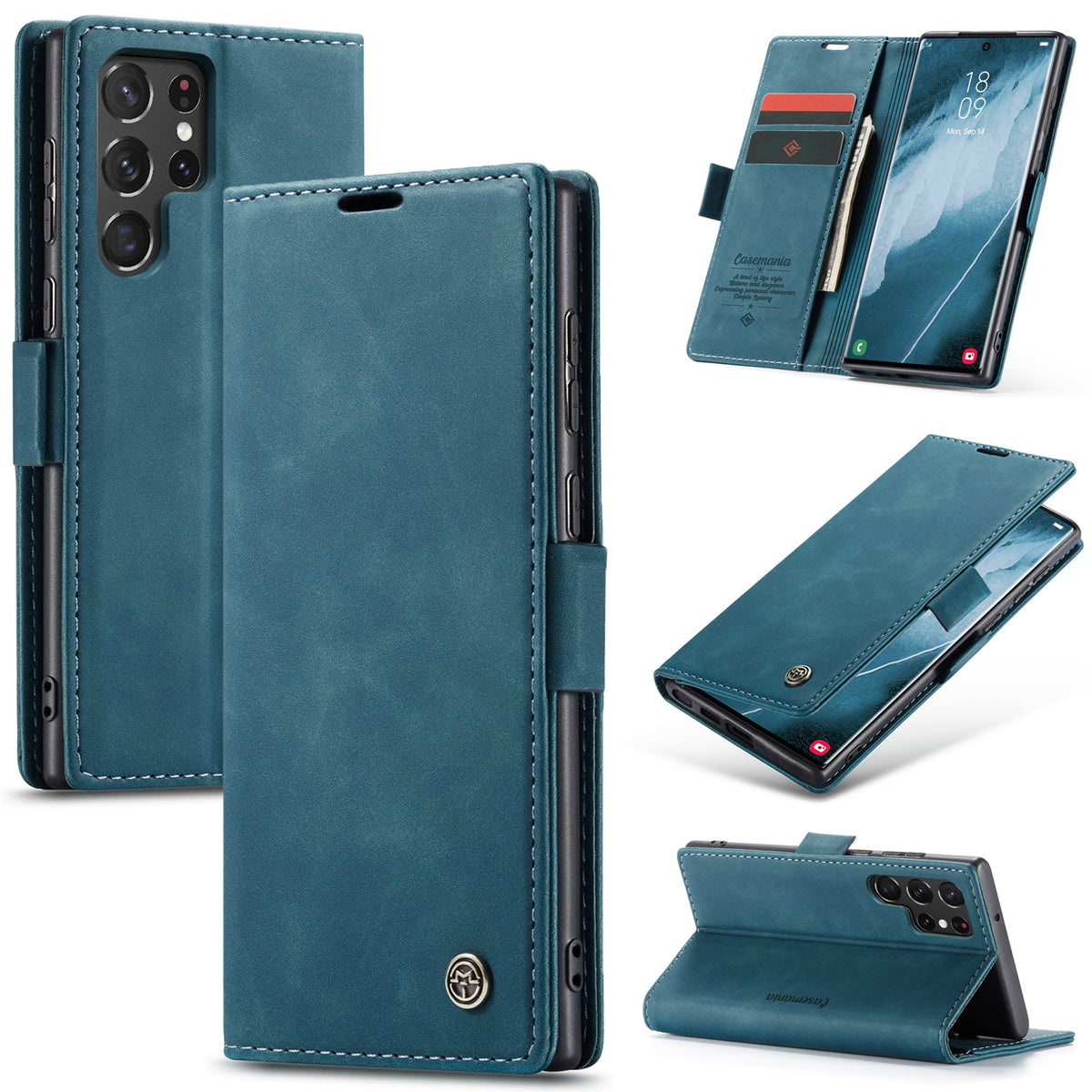 Samsung Galaxy S25 Ultra Case - Emerald Green - Slim Wallet Case