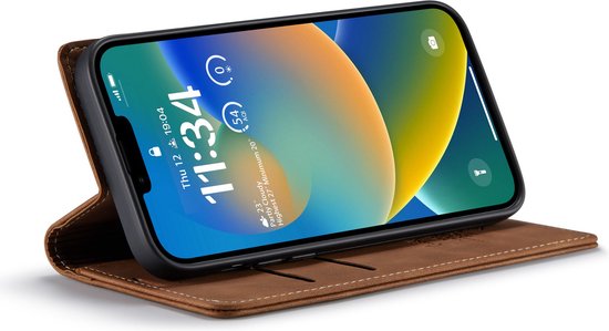 Apple iPhone 14 Case - Sienna Brown - Slim Wallet Case
