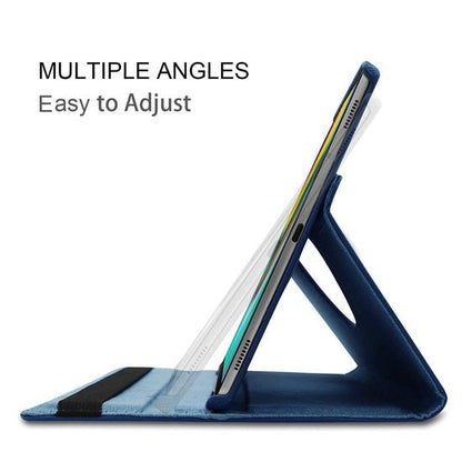 Samsung Galaxy Tab S6 Lite Tablet Case - Dark Blue - Rotating Folio Case