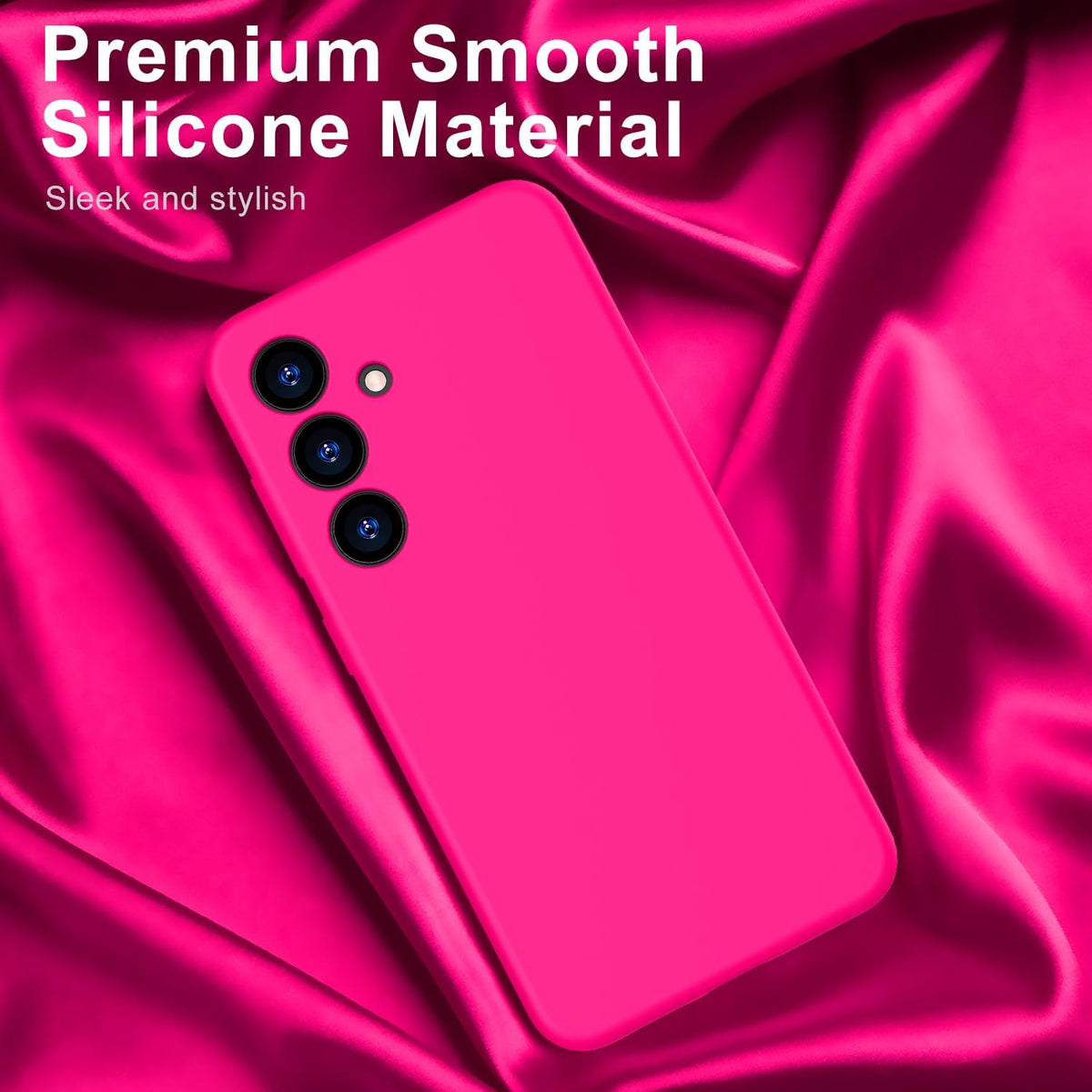 Samsung Galaxy S25 Plus Hoesje - Roze - Liquid Siliconen Back Cover