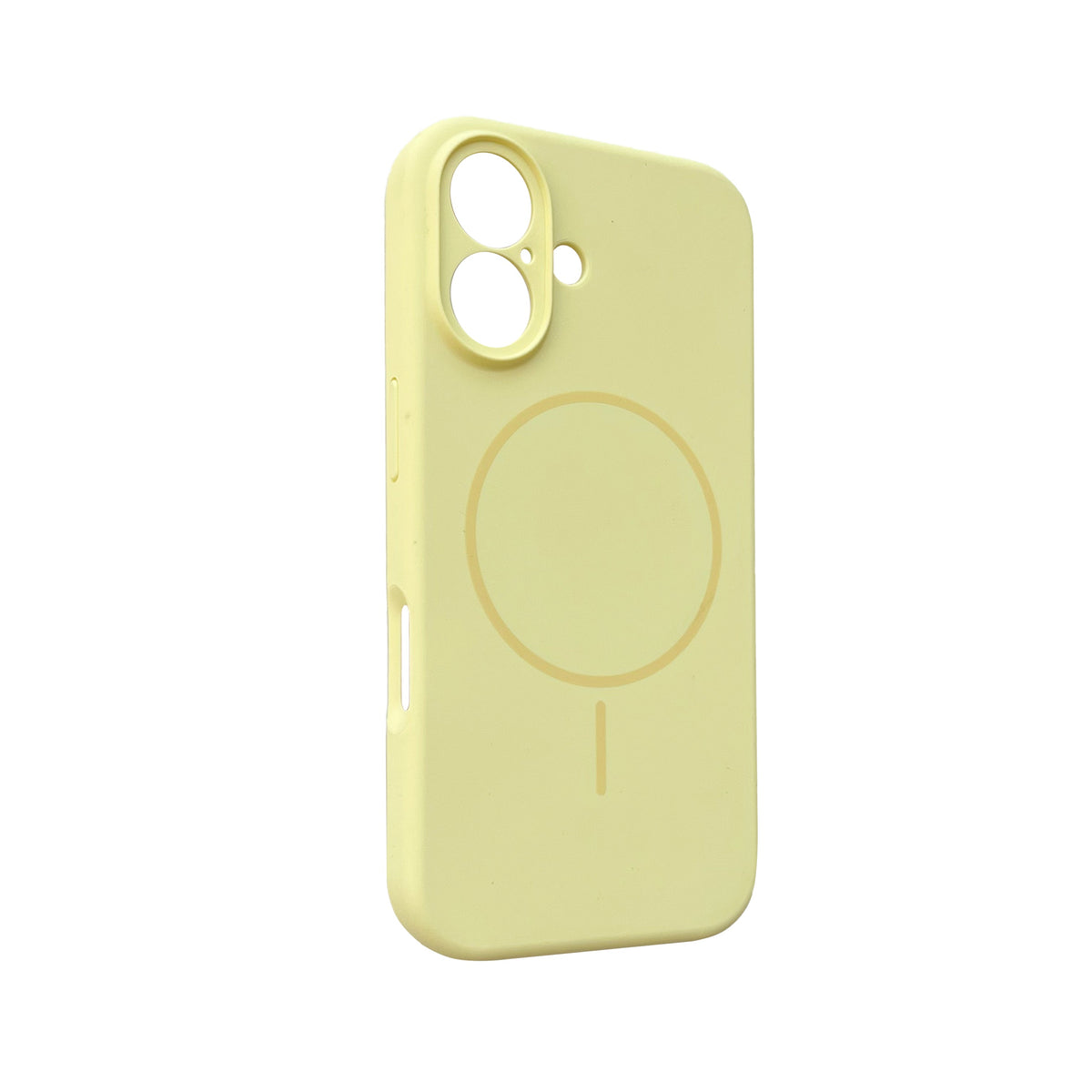 Apple iPhone 16 Hoesje - Geel - Liquid Siliconen MagSafe Back Cover