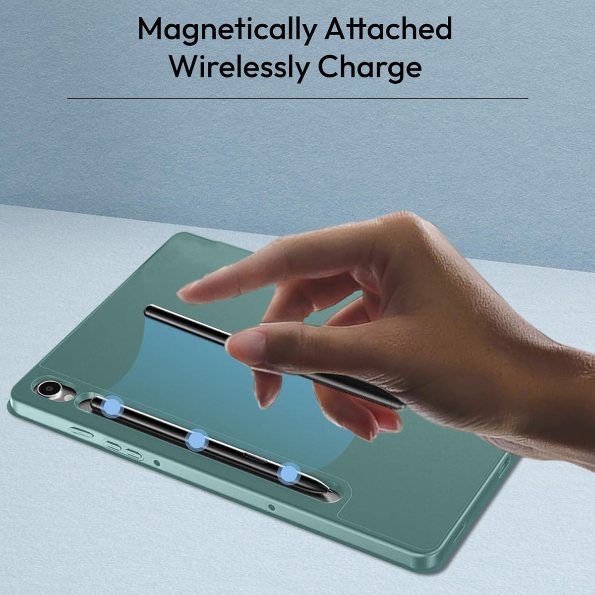 Samsung Galaxy Tab S10 Lite Tablethoes - Donker Groen - Smart Cover